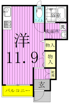 Bird　tweet～バード　ツィート～ 103号室 間取り
