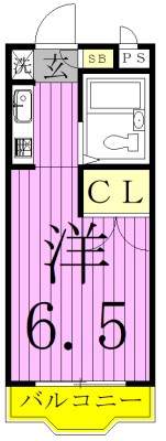 モンシャトー松戸Ⅱ 303号室 間取り