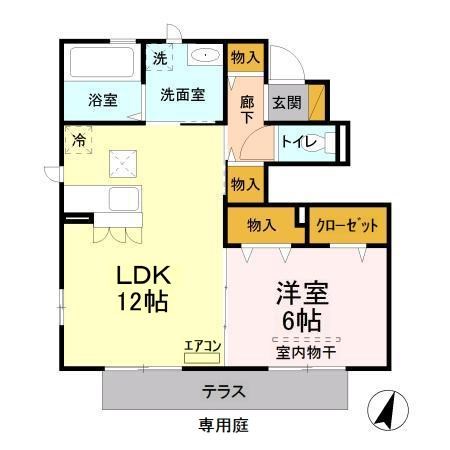 サニーモール参番館 103号室 間取り