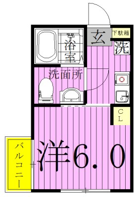 コンフォルト柏 202号室 間取り