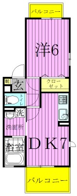 ＦＬＡＴ　ＴＥＮＪＩＮ 間取り図