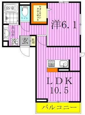 フォレストヴィラ 202号室 間取り