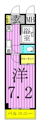 フローラ水山２ 間取り図