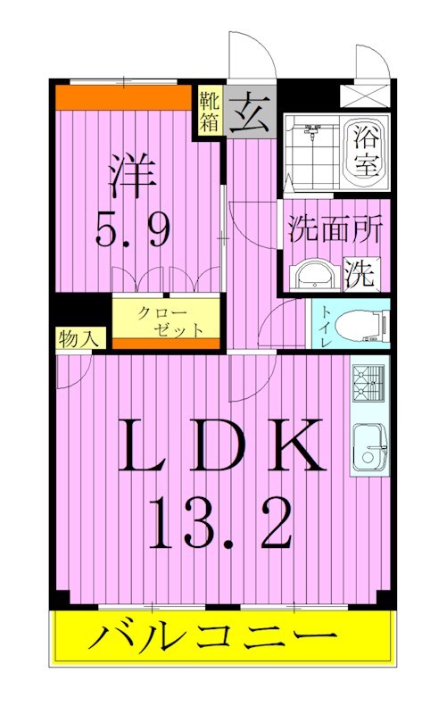 グローリーパレス 間取り図