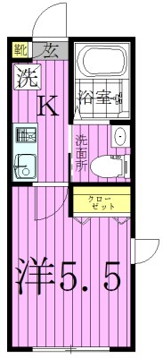 オリオン五反野 間取り図