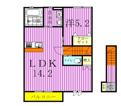 ビヤンN 202号室 間取り