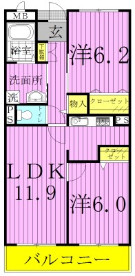 カーサ・エテルノ 304号室 間取り