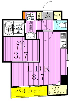 レガーロ松戸 702号室 間取り