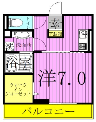 ルミールおおたか 203号室 間取り