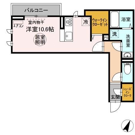 ルミールおおたか 210号室 間取り