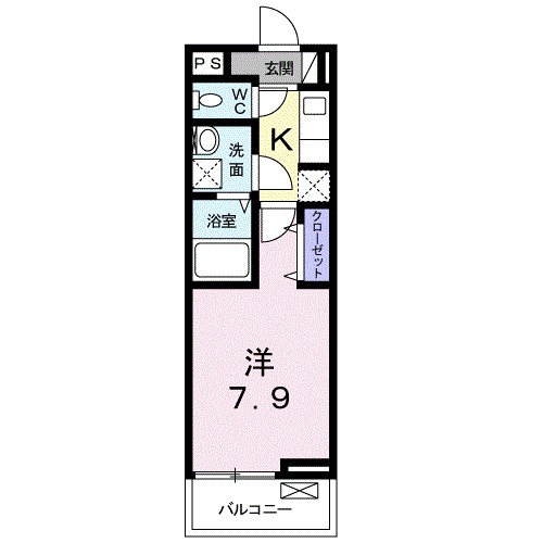 セオ・アズル 105号室 間取り