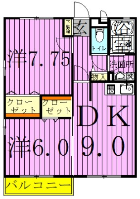 グランディール 間取り図