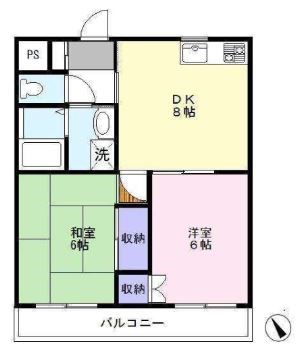 ラフィーヌ・青柳Ⅰ 202号室 間取り