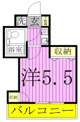 パレ・ドール柏Ⅱ 305号室 間取り