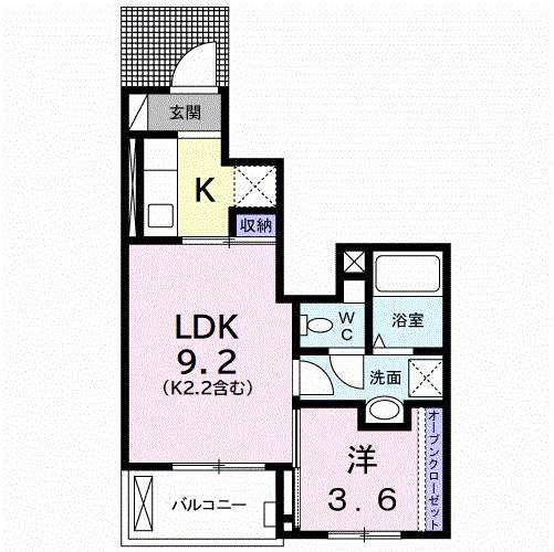 イセソラージュＢ  間取り図