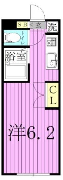 ビートルズスクエア 310号室 間取り
