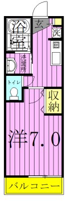 ラ・フィーユ六町 間取り図