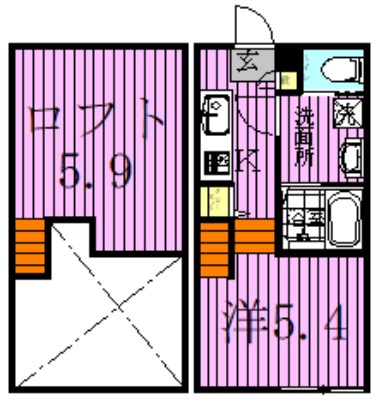 ハーモニーテラス大谷田 間取り図