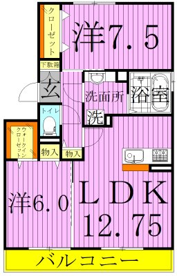 シトロン フレア 間取り図