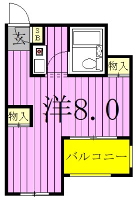 ベルトピア松戸第08 303号室 間取り