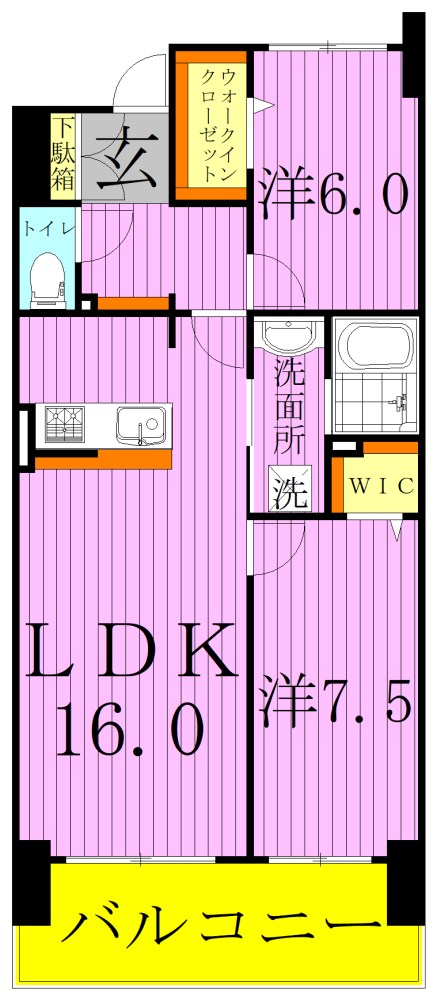 ロイヤルパークスリバーサイド  間取り図