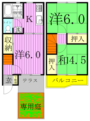 テラス・オオヌキＡ棟 003号室 間取り