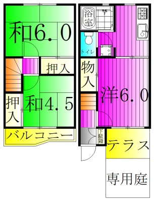 テラス・オオヌキＡ棟 003号室 間取り