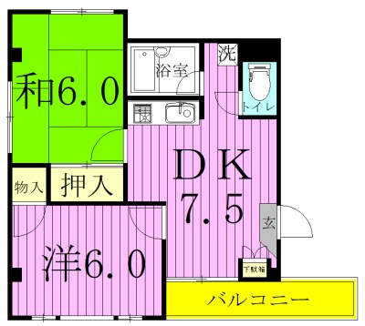 コーポタケムラ 102号室 間取り