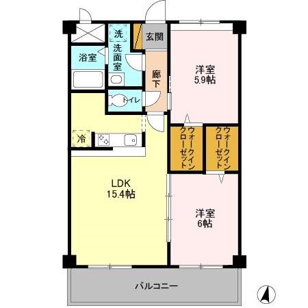 アーバニタ 403号室 間取り
