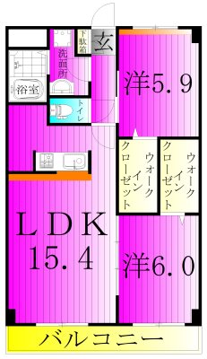 アーバニタ 403号室 間取り