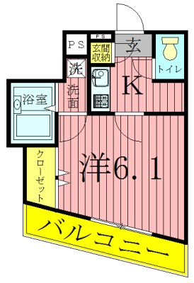Ｇ－クレスト 402号室 間取り