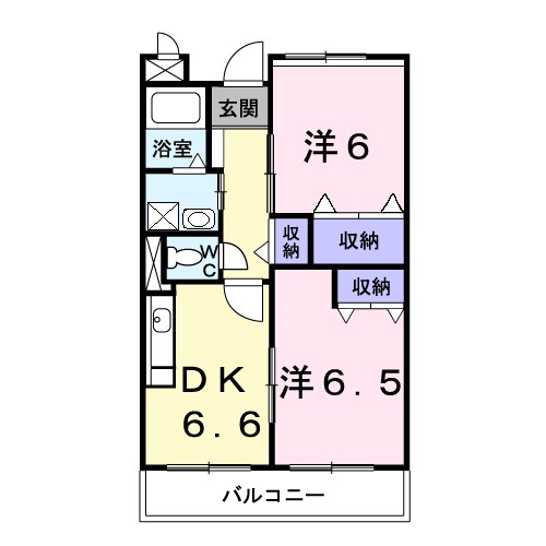 サンセール 202号室 間取り
