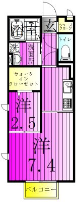 ステラコートⅡ 206号室 間取り