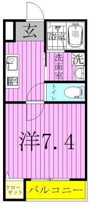 カーサ五香西 301号室 間取り