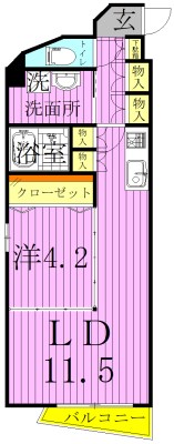 ルクレ足立 間取り図