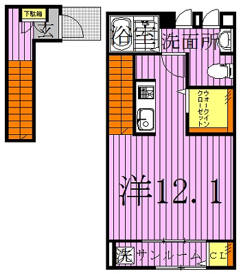 はみんぐ　みはらⅡ 202号室 間取り