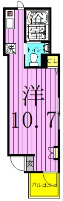 アクアフォレスタ西綾瀬 間取り図