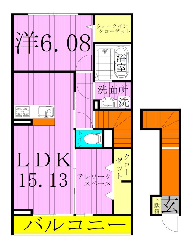 ラ・フルール 間取り図
