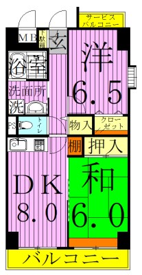 グランベル綾瀬 間取り図