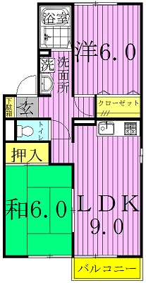 サントビーヴィレッジ 205号室 間取り