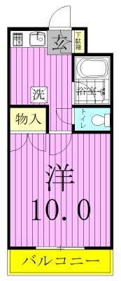 ブライトオーク 203号室 間取り