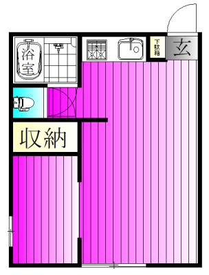 ハイツアラキ 201号室 間取り