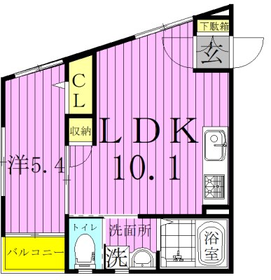 アイレガリアⅠ 301号室 間取り