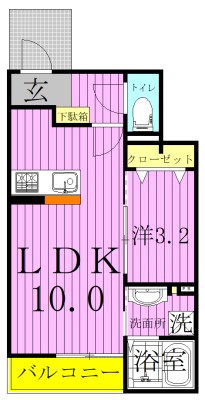 エトワールB 間取り図