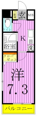 ランドステージ北千住ジョイフロント 間取り図