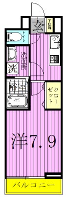 ヒルズ　ガーデン 106号室 間取り