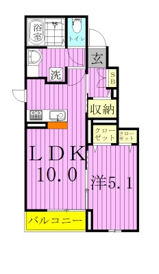 レジデンス・ミナミⅡ 105号室 間取り