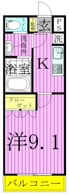 グレイス江北 間取り