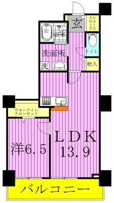 ロイヤルパークスタワー南千住 間取り図