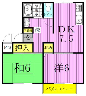 BALLYS　～バリーズ～ 202号室 間取り